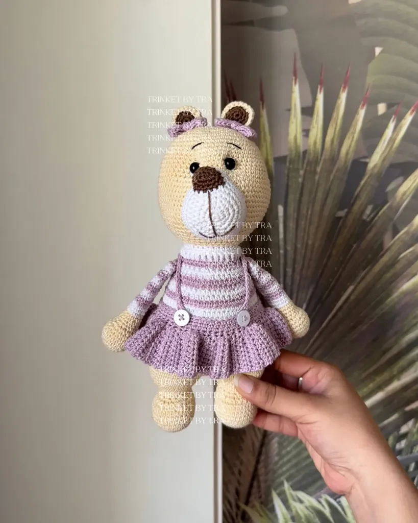 Mimi the bear (Lavender)