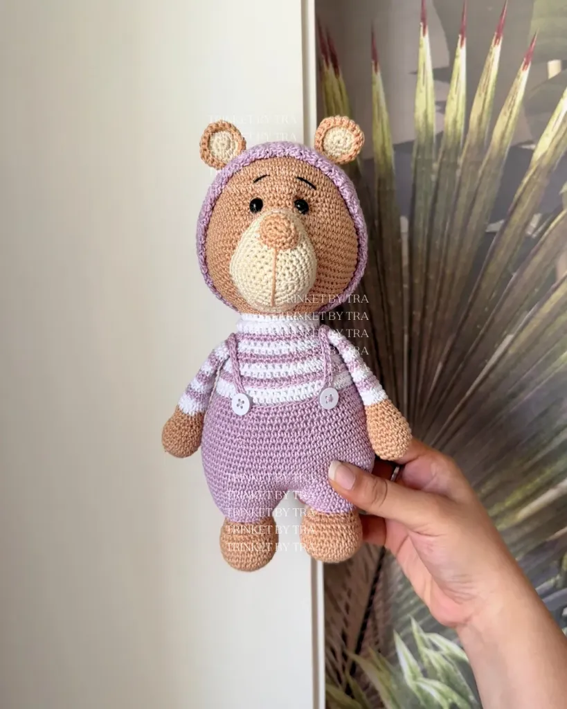 Milo the bear (Lavender)