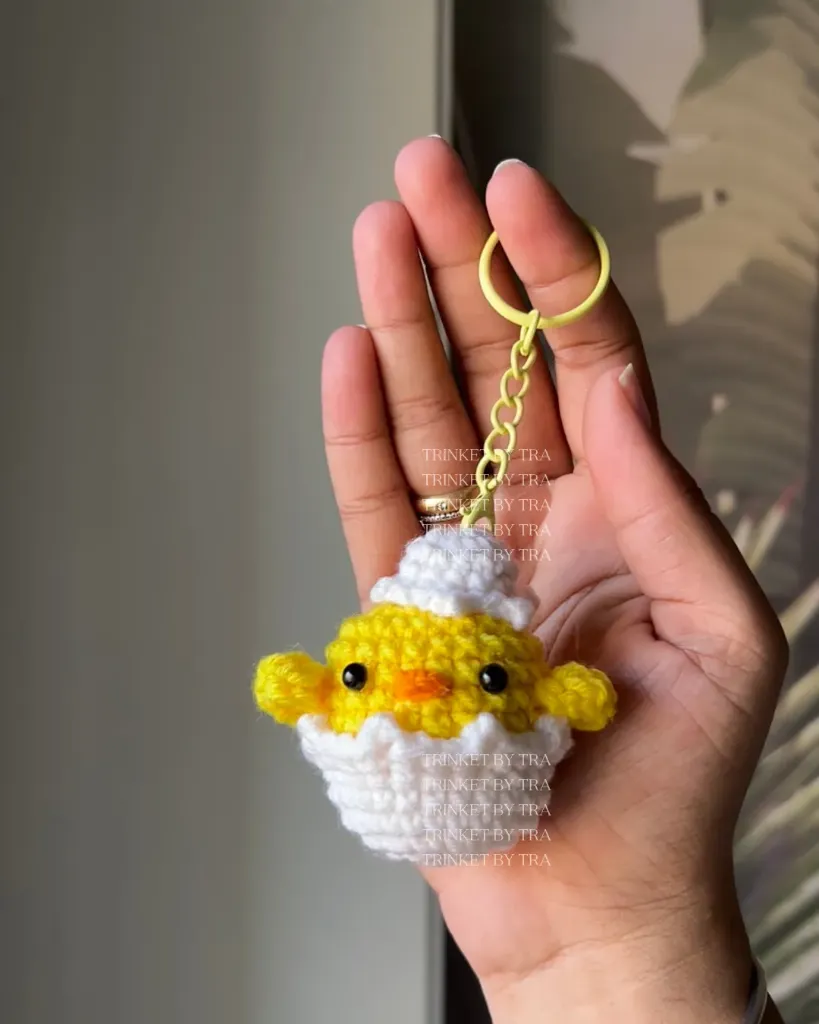 Chick keychain