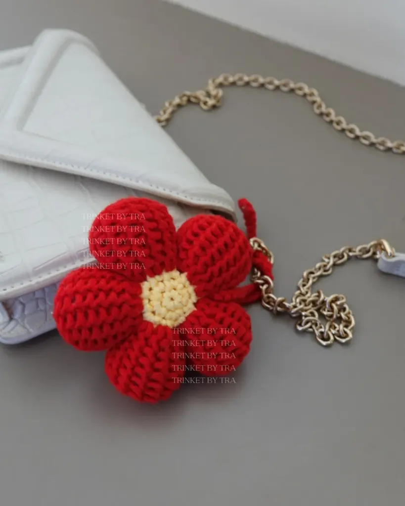 Big floral bag tag