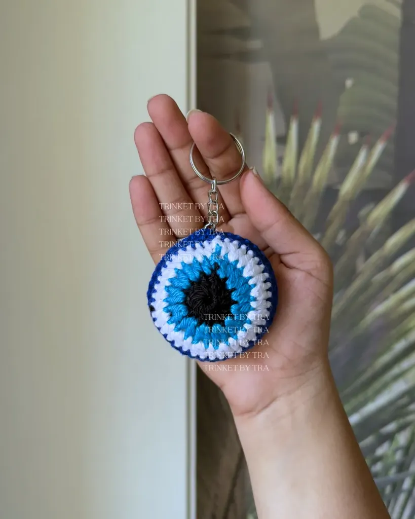 Evil eye keychain