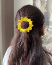 Sunflower hair tie
