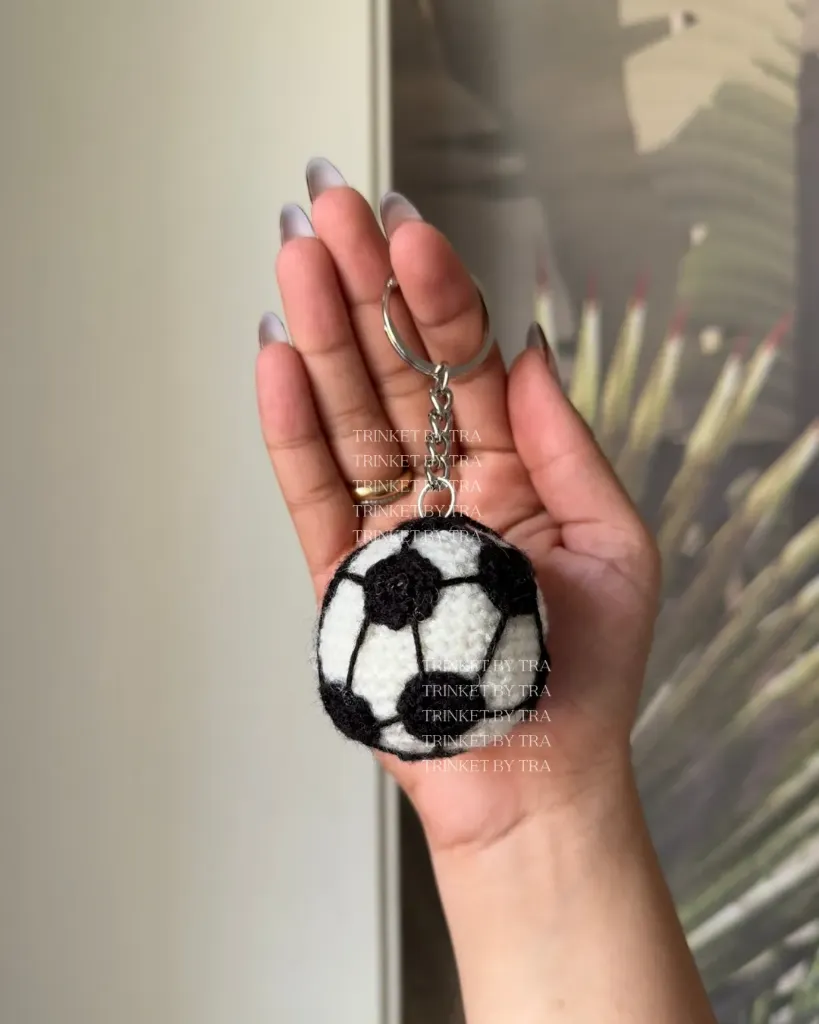 Football keychain