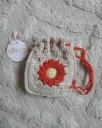 Daisy drawstring pouch