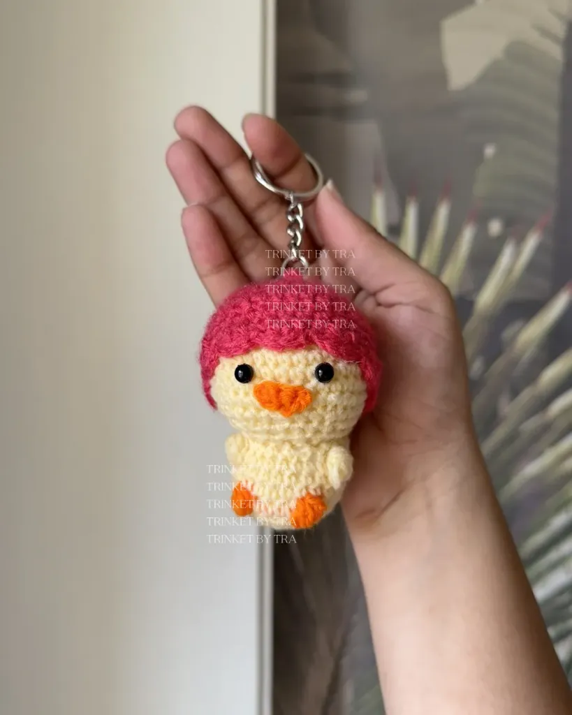 Duckling keychain