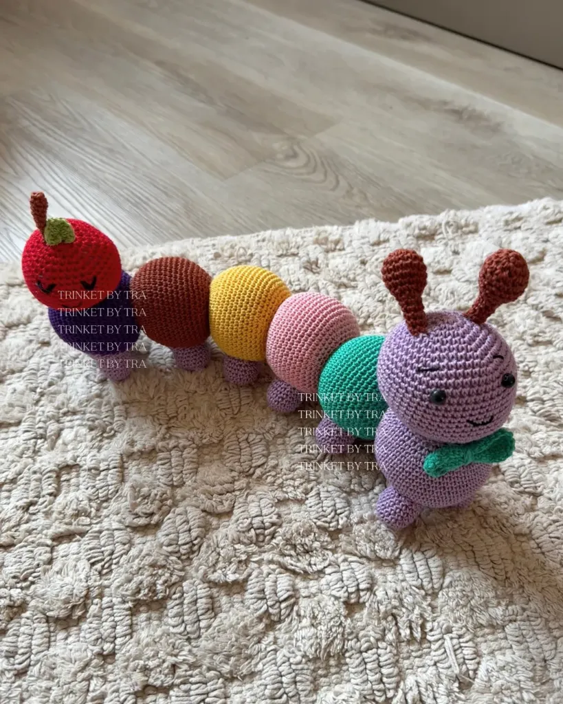 Wiggles the caterpillar (Lavender)
