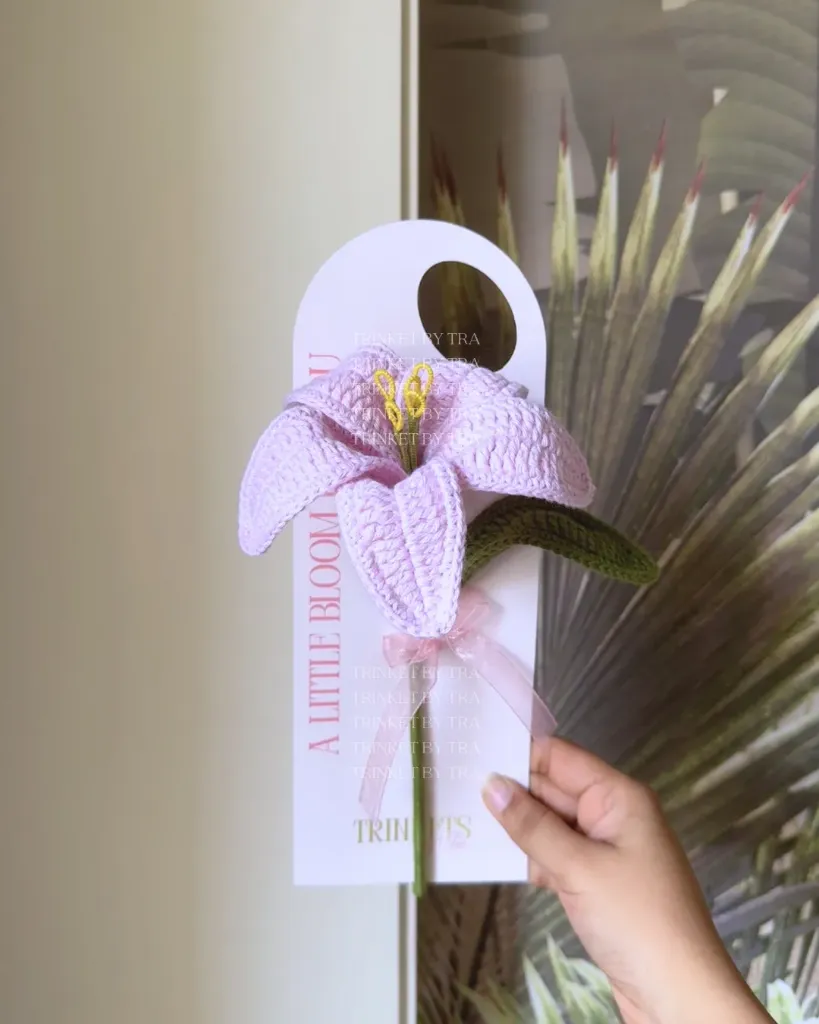 Big lily on card